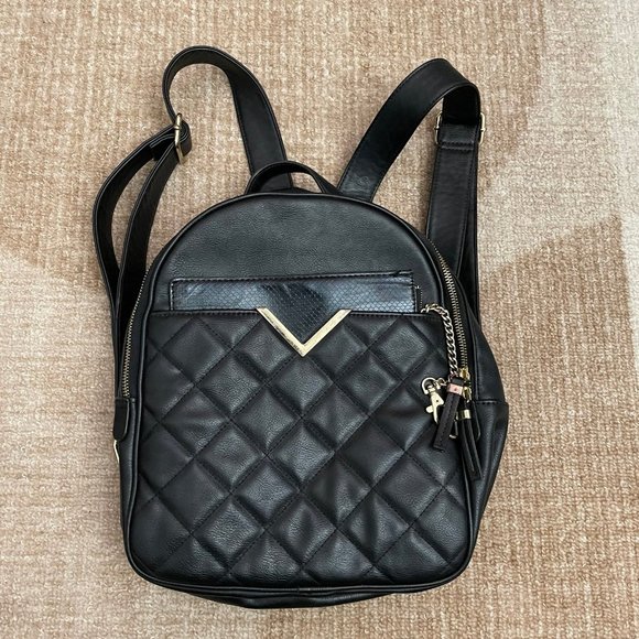 Aldo | Bags | Aldo Black Leather Travel Backpack Bag | Poshmark